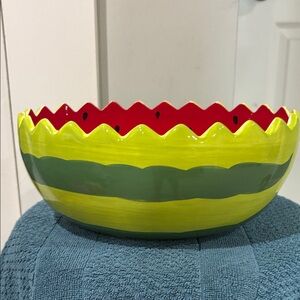 Vintage Avon Ceramic Watermelon-Themed Bowl